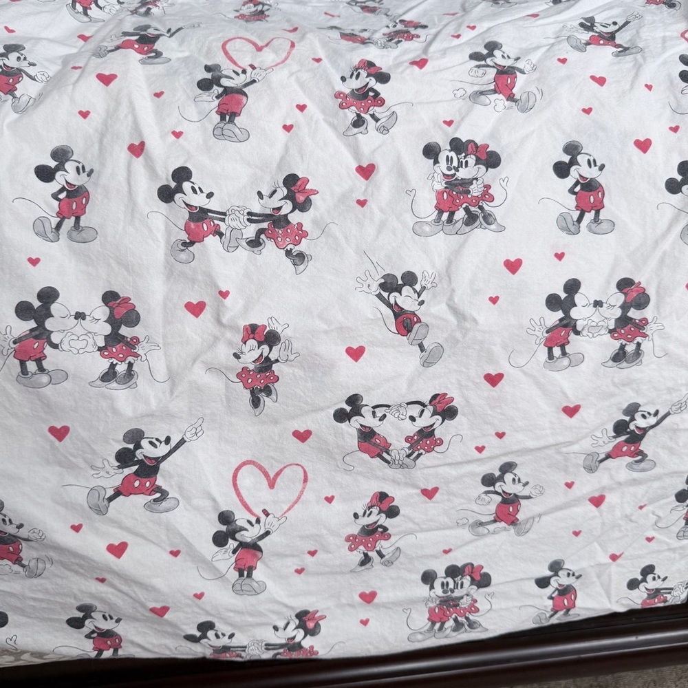 Disney Mickey Mouse Pottery Barn Baby Crib Fitted Sheet